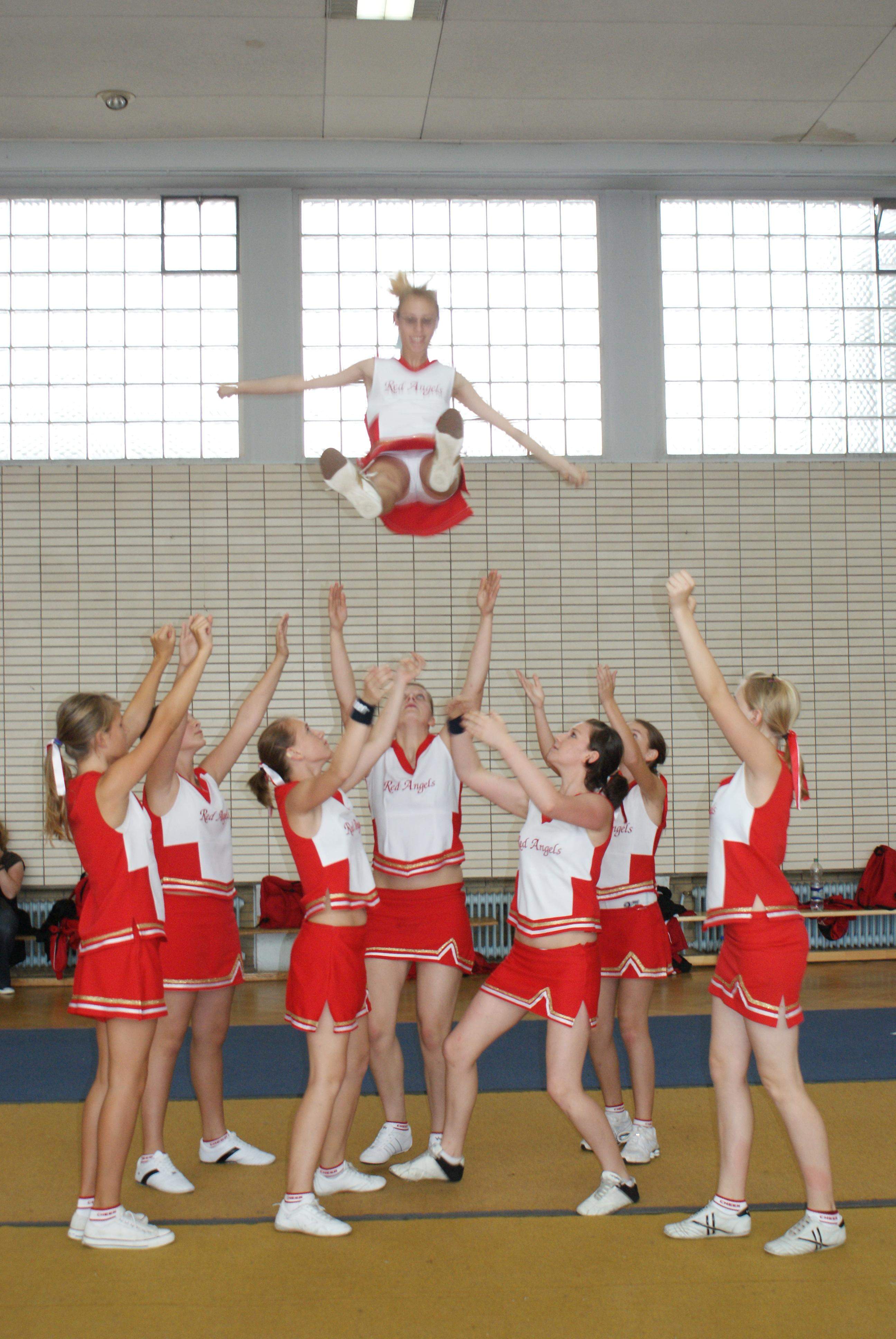 Cheerleader Basket Toss at Nicki Summers blog